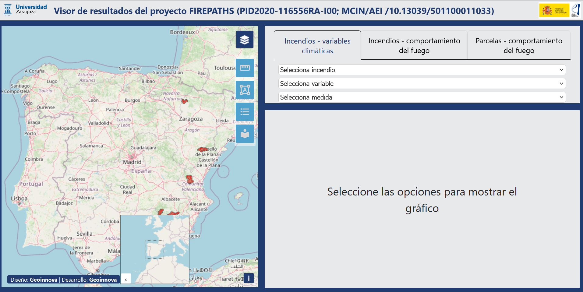 FIREPATHS webmapping app | Project FIREPATHS